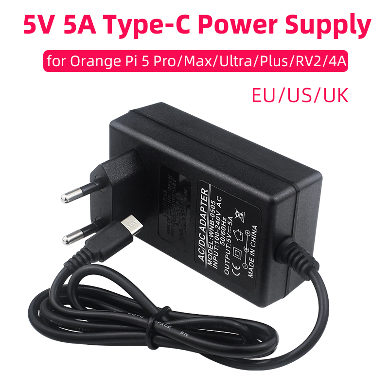 Pi Power Supply - Orange Pi 5V 5A Power Supply