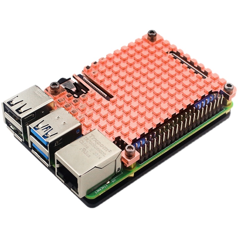 Raspberry Pi 4B Pure Copper He - Pi 4 Case ulasan dan harga