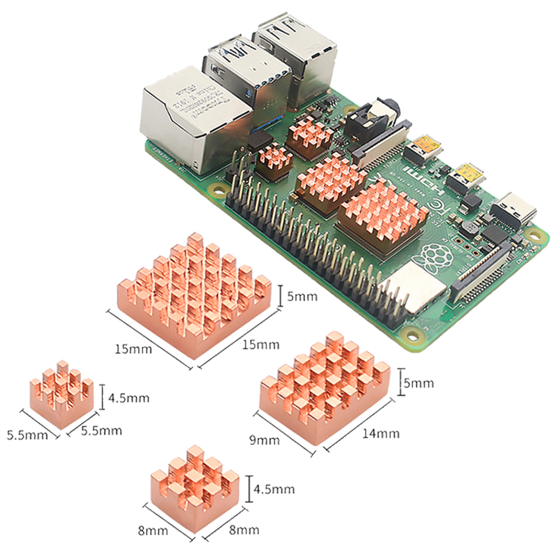 Metal Copper Aluminum Heatsink - Pi Cooler ulasan dan harga