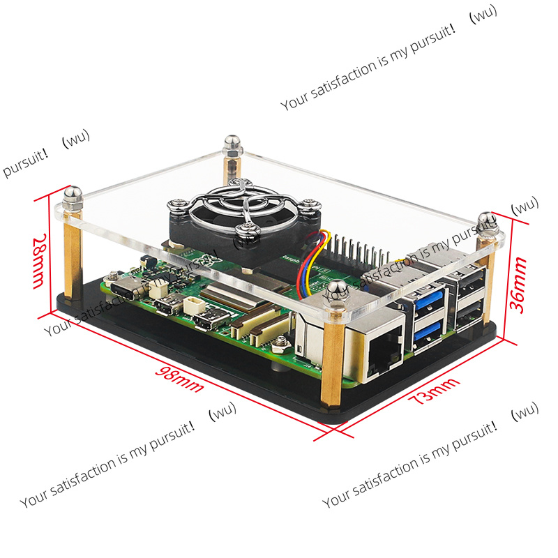 Raspberry Pi 5 Acrylic Case Tr - Raspberry Pi 5 ulasan dan harga