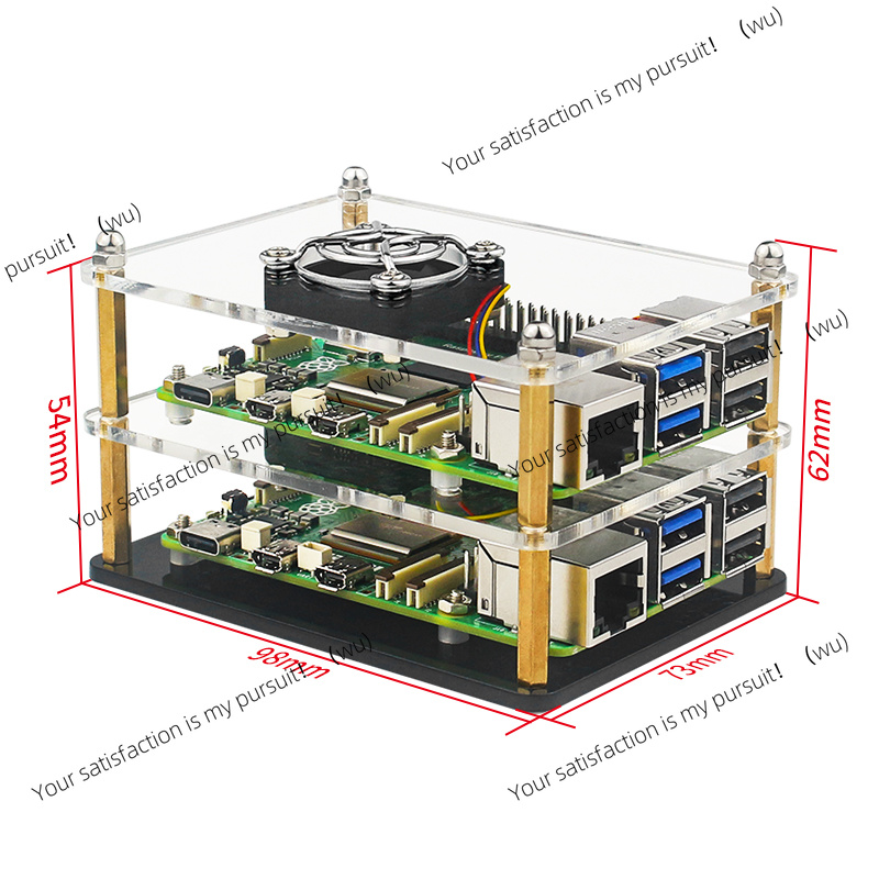 Raspberry Pi 5 Acrylic Case Tr - Raspberry Pi 5 ulasan dan harga