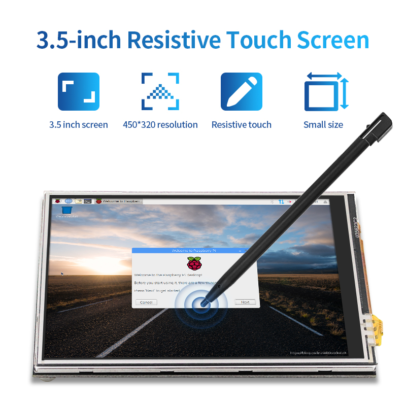 3.5 inch Raspberry Pi 4 Touch  - Pi Cooler ulasan dan harga