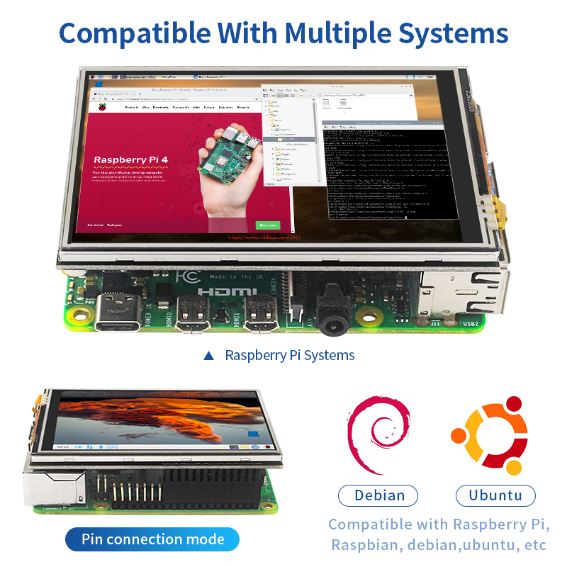 3.5 inch Raspberry Pi 4 Touch  - Pi Cooler ulasan dan harga