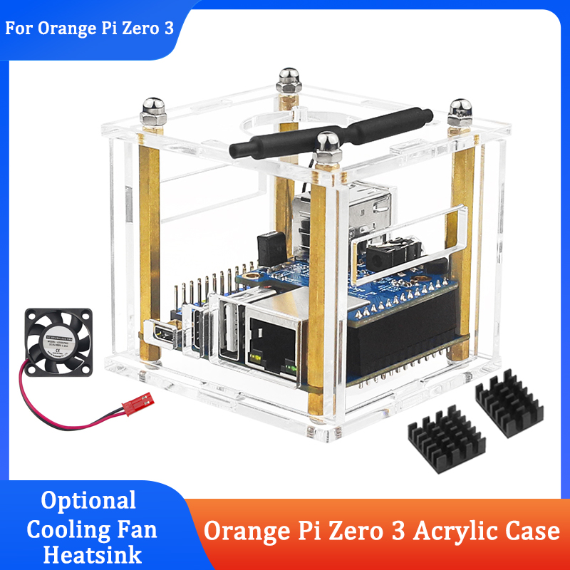 Orange Pi Zero 3 Acrylic Case  - Pi Cooler ulasan dan harga