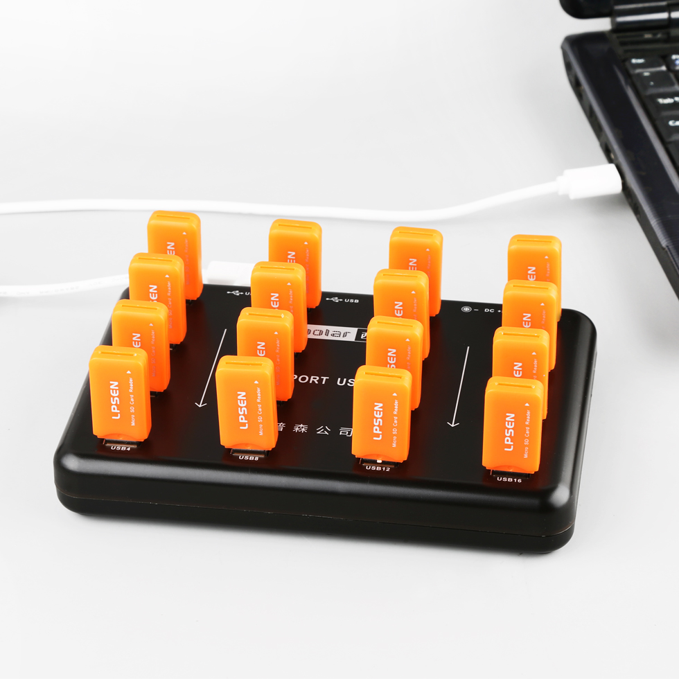 16 Ports USB2.0 Powered Hub 15 - Micro Sd Card ulasan dan harga