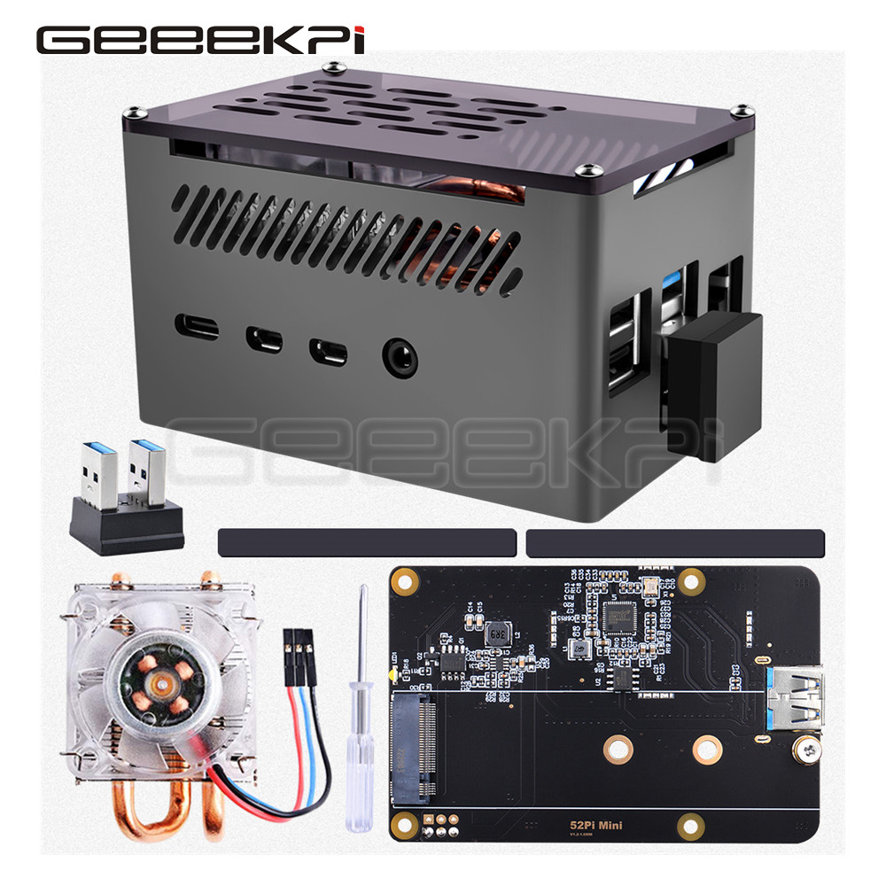 GeeekPi  Aluminum Brick Case B - Pi Cooler ulasan dan harga