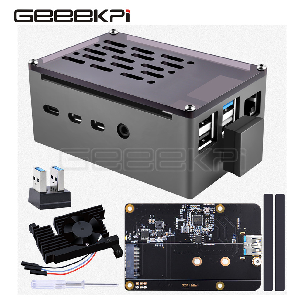 GeeekPi  Aluminum Brick Case B - Pi 4 Case ulasan dan harga